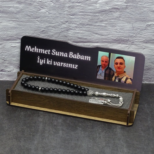 Personalisierte Tesbih Mit Foto Box