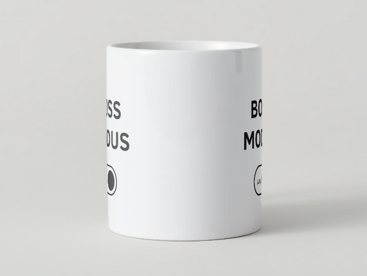 Personalisierte Keramik Tasse mit Wunschname (BOSS MODUS)